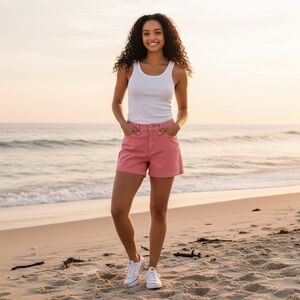 NWT Market & Spruce x Stitch Fix High Rise Shorts Stretch Summer Vacation Beach